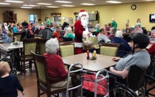 resident activity christmas santa